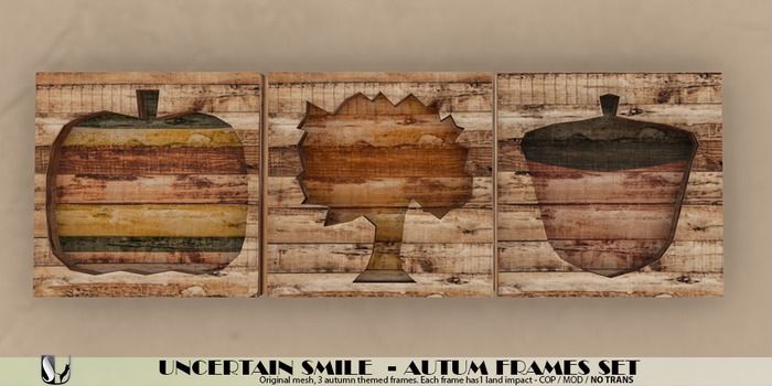 UNCERTAIN SMILE AUTUMN FRAMES SET BOXED