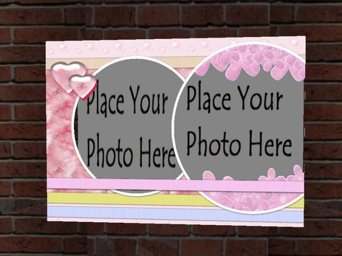 Pink Love Heart Frame