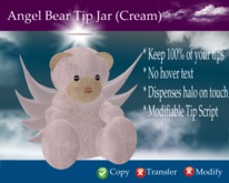 Cream Angel Tip Jar (Boxed)