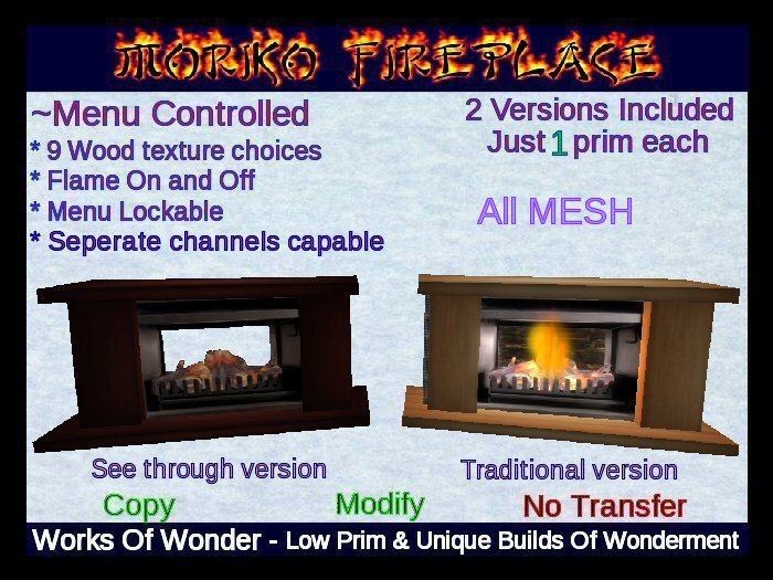 Moriko Fireplace ~Mesh~