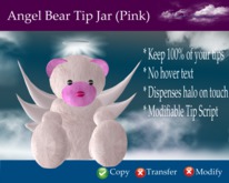 Pink Angel Tip Bear (Boxed)