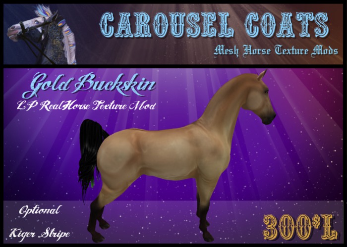 ~*Carousel Coats*~ RH - Gold Buckskin