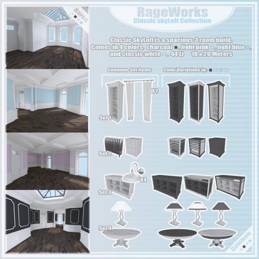 Classic SkyLoft Collection - Charcoal Set 1 - (RageWorks)