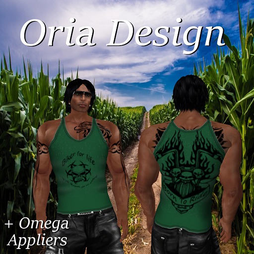 Oria Design - Born To Ride Tank Top Green