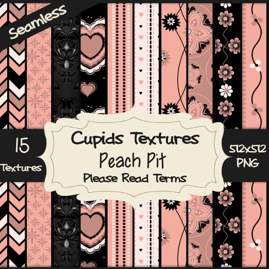 *Cupids Textures * 15 PEACH PIT