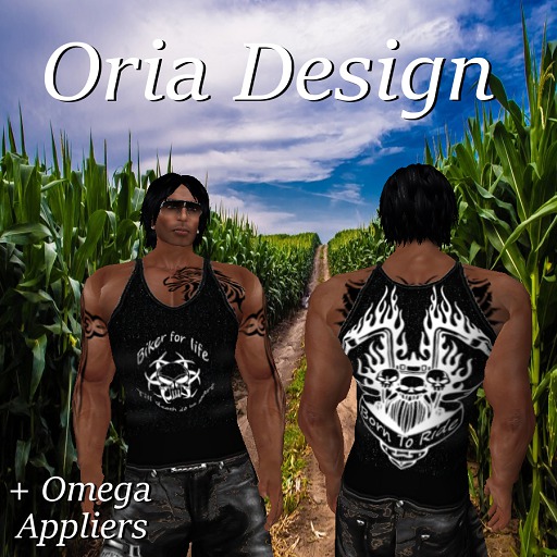 Oria Design - Born To Ride Tank Top Black