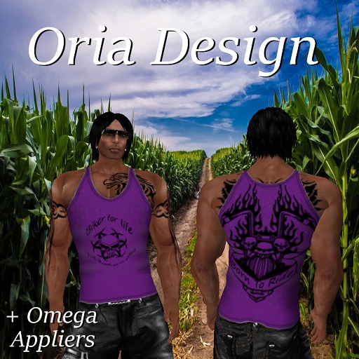 Oria Design - Born To Ride Tank Top Purple