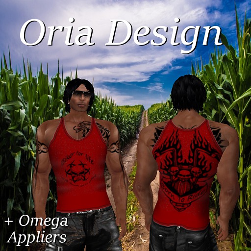 Oria Design - Born To Ride Tank Top Red