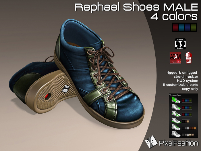 :)(: Raphael Shoes V2 - Male - 4 Colors