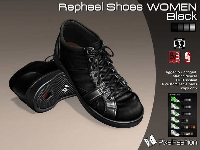 :)(: Raphael Shoes V2 - Women - Black