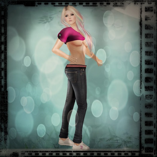 D-Style - Cropped Top Red Common