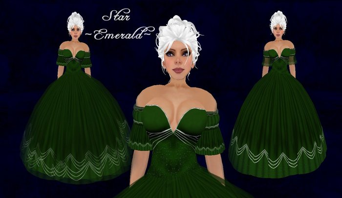 [K~*~S] Star - Gown - Emerald