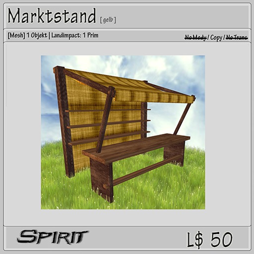 !! * Spirit * !! market stall / yellow [boxed]