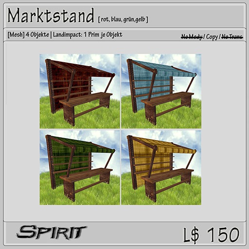 !! * Spirit * !! market stall/4-Pack (Only Copy) [Boxed]