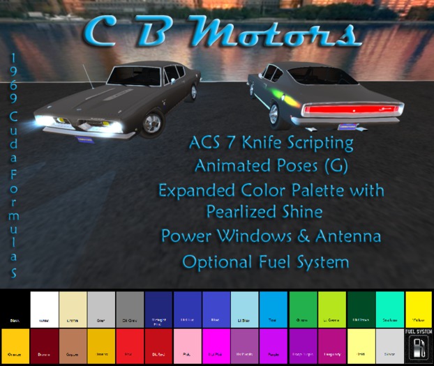 CBM 1969 Barracuda Formula S STOCK