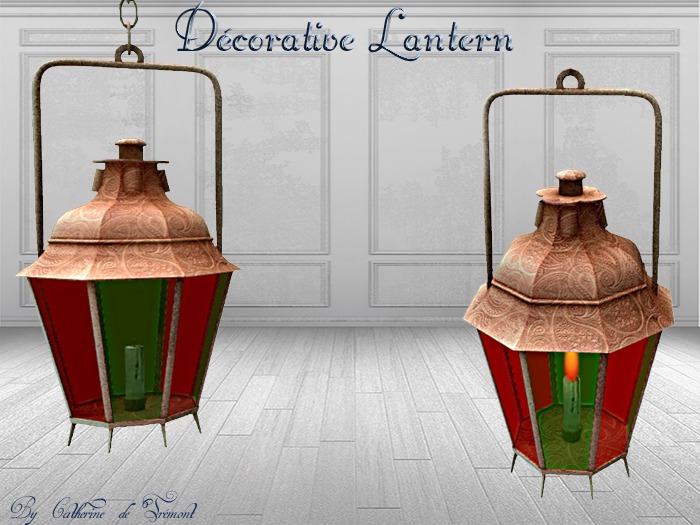 *CdT* lanterne cuivre decorative