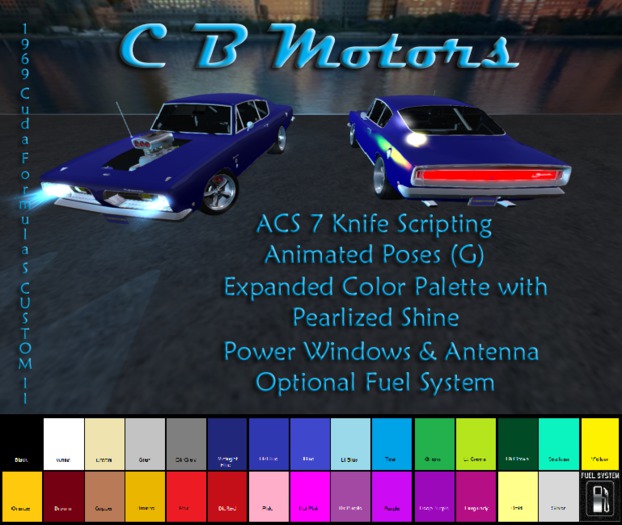 CBM 1969 Barracuda Formula S CUSTOM II