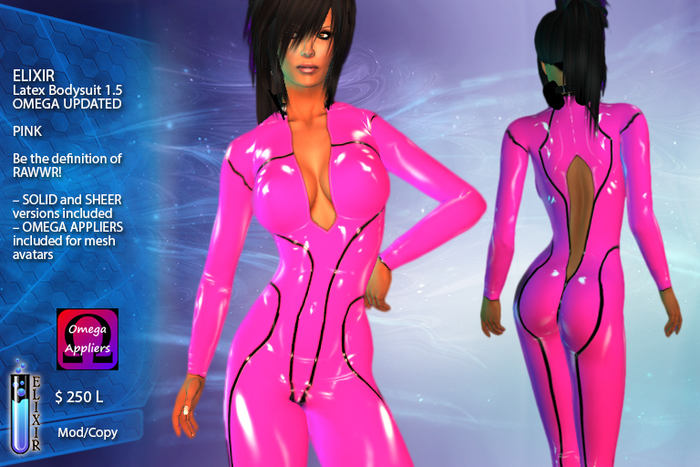 ELIXIR BODYSUIT 1.5 Female-PINK- [OMEGA UPDATED]