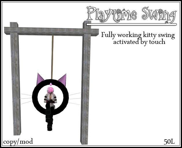Playtime Kitty Swing Single 