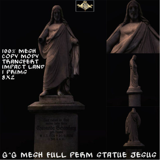 G^G MESH FULL PERM STATUE JESUS
