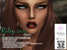 .:JUMO:. Riley Skin Ebony - TMP Maitreya Belleza