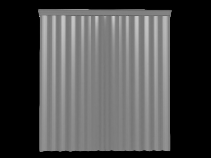 'Brise' Curtain with Cornice - Full Perm Mesh - 2 prim
