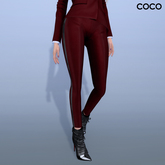 *COCO*_SkinnyTuxedoPants_Burgundy