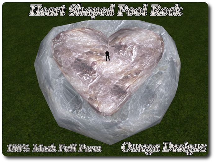Heart Shaped Rock Pool Mesh Full Perm