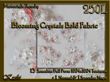 Blooming Crystals Bold Fabric Seamless Textures Materials Ready Full Perms 1024x1024 & 512x512