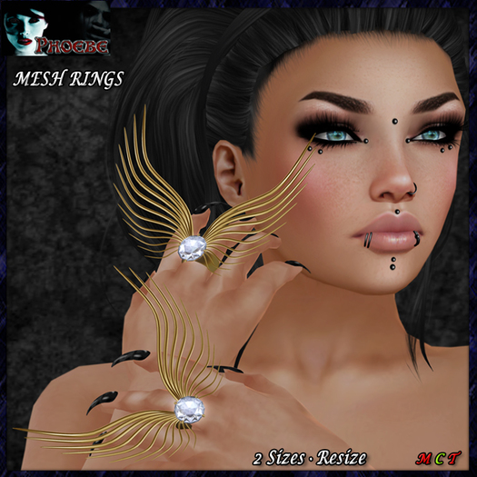 *P* MESH Angel Rings ~Gold~