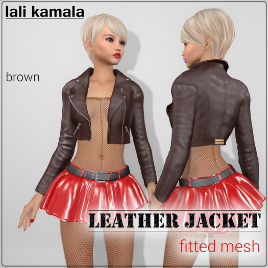 Lali's Leather Jacket - Brown