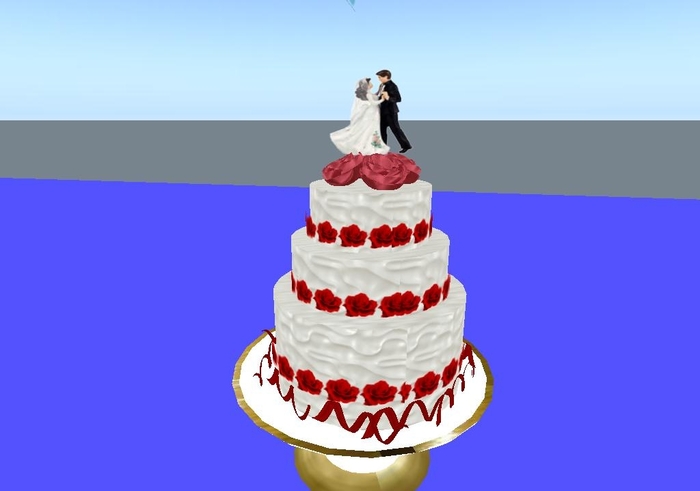 Romantic Rose Wedding Cake