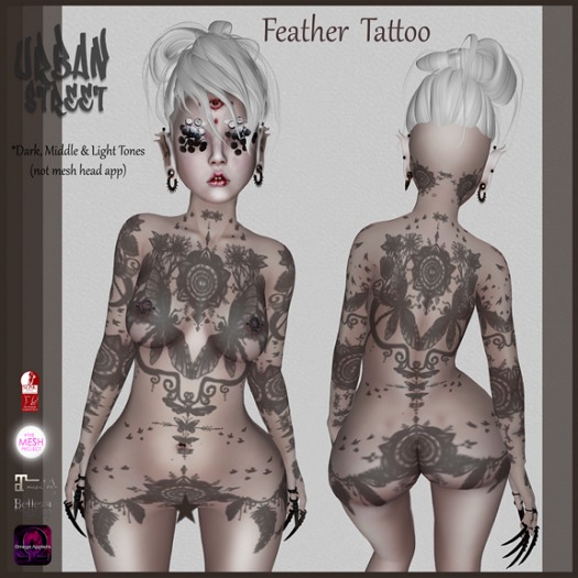 **UrbanStreet**Feather  Tattoo (add)