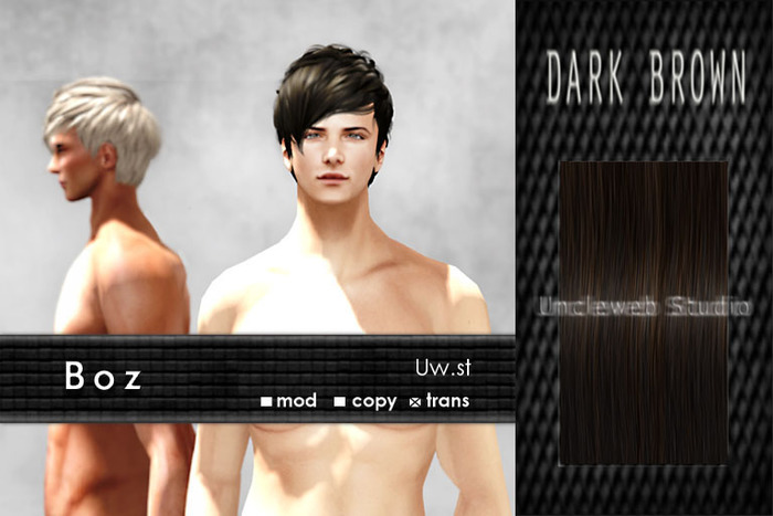 Uw.st Boz-Hair Dark brown