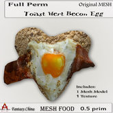 FC- Mesh Toast Hert Becon Egg Full perm 0,5 prim