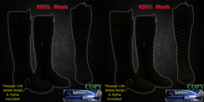 UD Lace Up Calf Boots DEMO