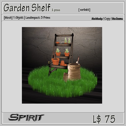 !! * Spirit * !! Garden Shelf & grass Bird sound (Copy) s [boxed]