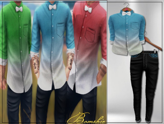 <*>B<*> Boaz Mens Blue Outfit