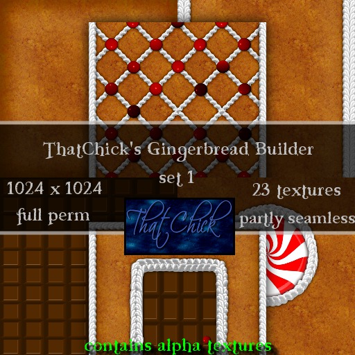 ~tc~ Gingerbread Builder Texture Set 1