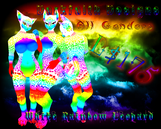 White Solarian Rainbow Leopard