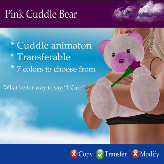 Pink Cuddle Bear (Boxed)