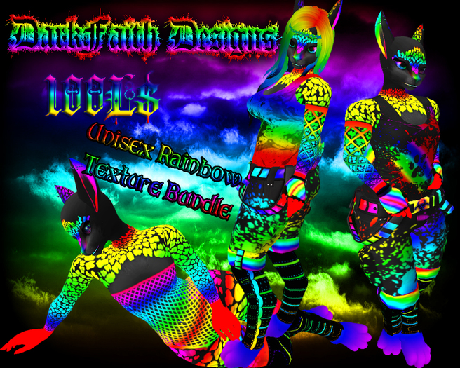 Unisex Solarian Rainbow Texture Bundle