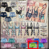 {le fil casse} peace love + buttshorts - pack the greens S