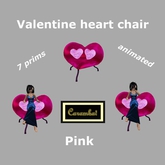 Valentine heart chair - pink
