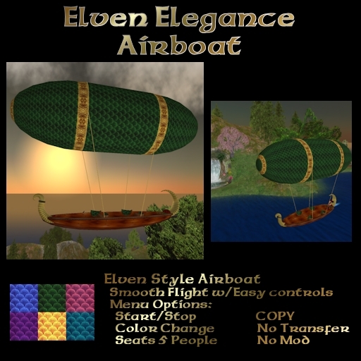 Ashira's Elven Elegance Airboat