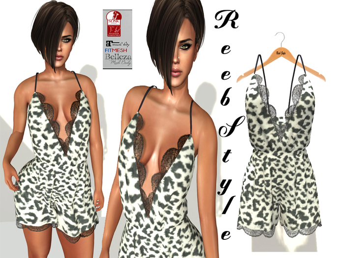 303-Reeb Style Rana Black Leopar dress