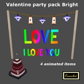 Valentine party pack Bright