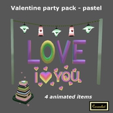 Valentine party pack Pastel