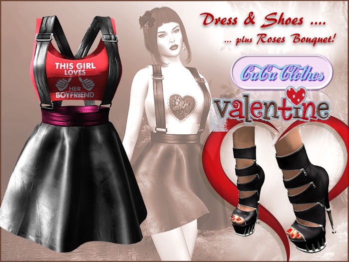 CuCu! Skirt Overall & Top "my BF"!