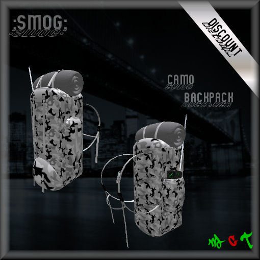 :SMOG: Camo - Backpack (White) (Boxed)